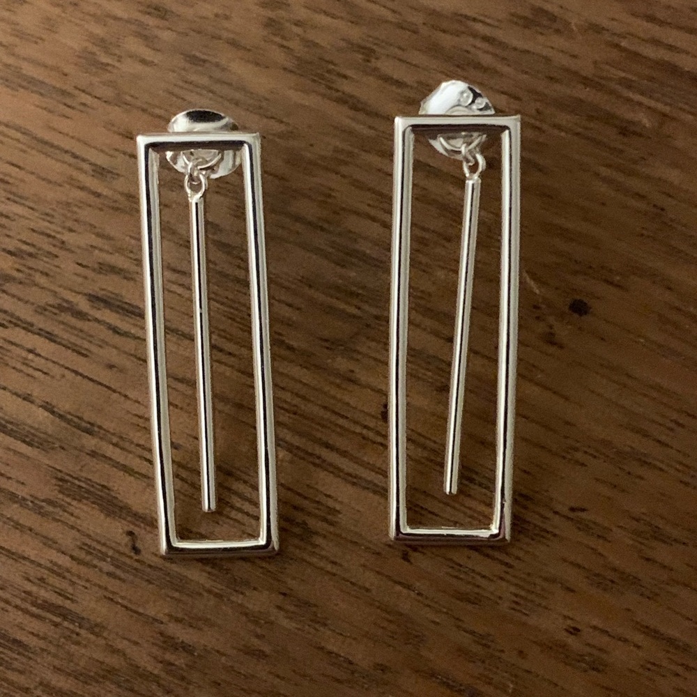 Silver earrings